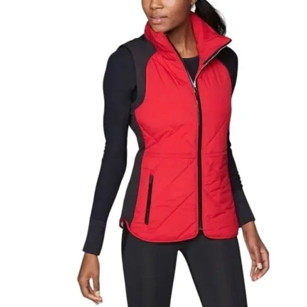 Athleta Wind Sprint Primaloft Vest with hidden hood | Size XXS